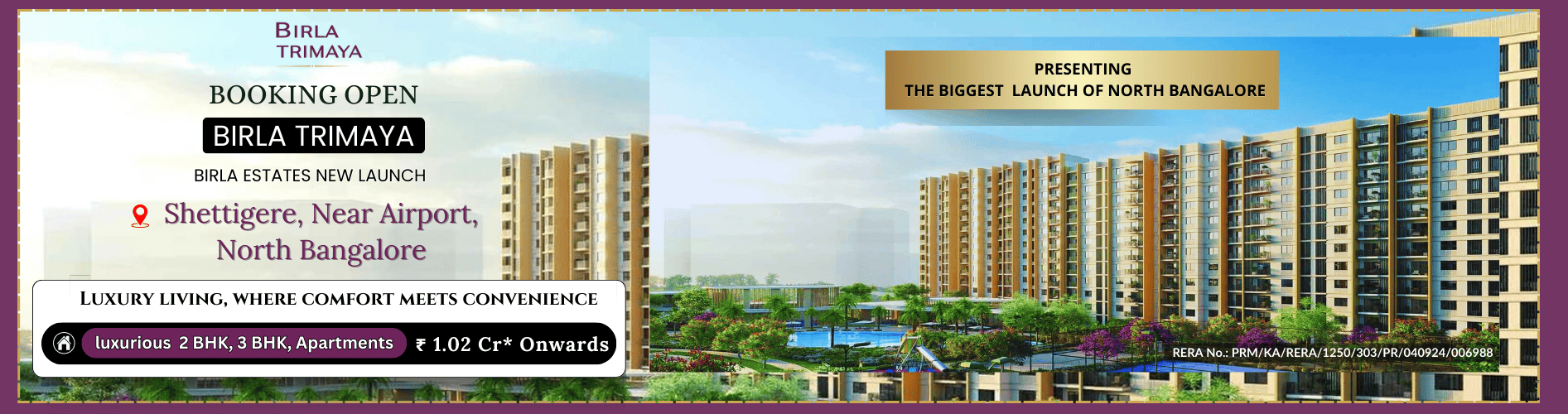Birla Trimaya Shettigere | Exclusive Pre Launch Offers